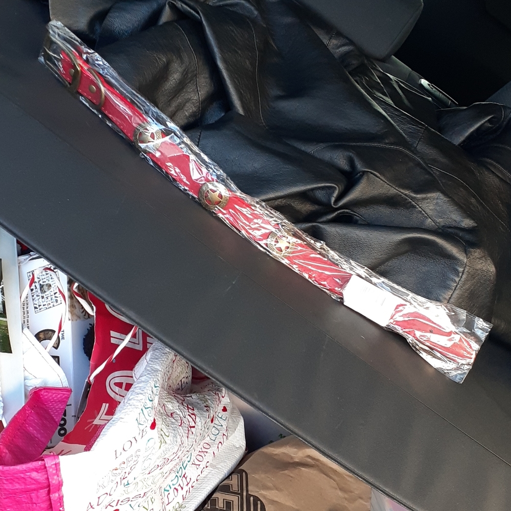 New Fashion Dog Collar. 18" Red